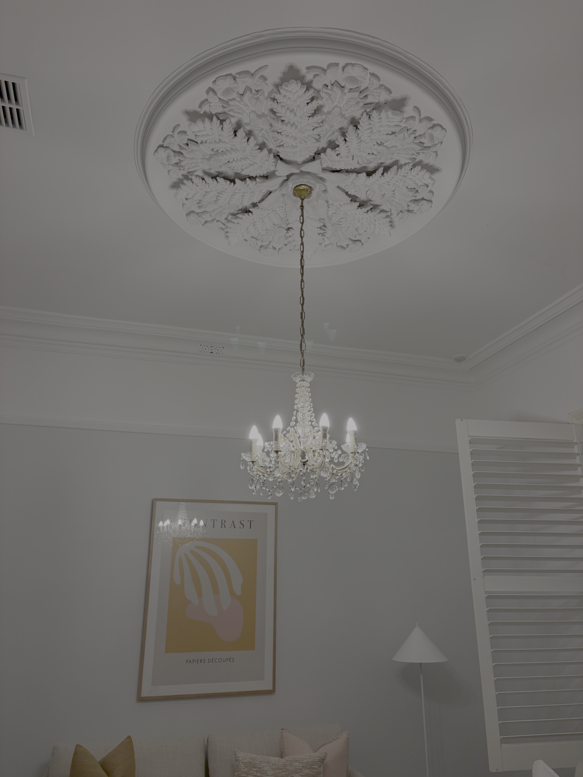 Pendant Light with ceiling rose